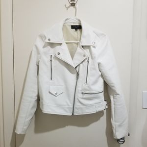 Faux Leather Moto Jacket
